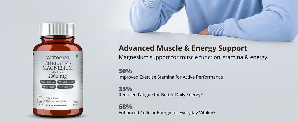 Whiteseed Chelated Magnesium Glycinate 2000 mg